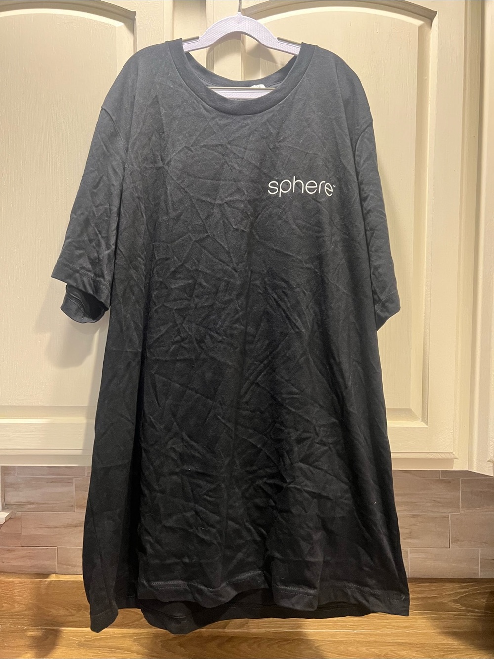 The Sphere Las Vegas Nevada: Men's Black Logo & Sphere collector T‑Shirt XL